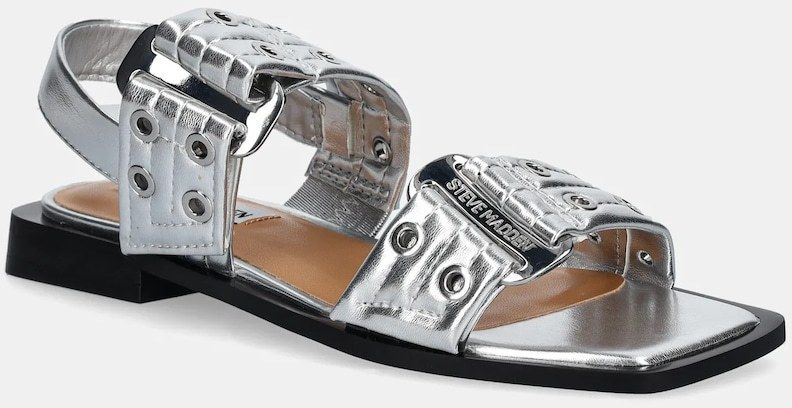 Sandále Steve Madden Saria-E dámske, strieborná farba, SM19000132