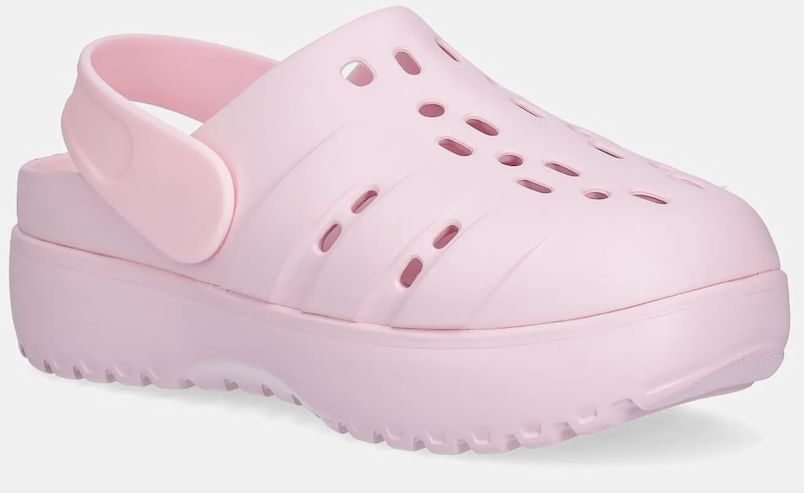 Šľapky adidas Adilette Clog Platform dámske, ružová farba, JR2626