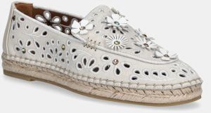 Semišové espadrilky Kurt Geiger London Flower Espadrille Loafer béžová farba, 4352744209