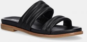 Kožené šľapky Emu Australia Bondi dámske, čierna farba, W13174 Black