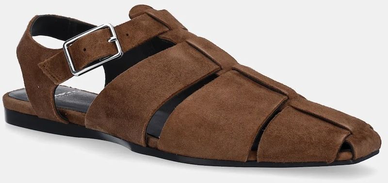 Semišové sandále Vagabond Shoemakers WIOLETTA dámske, hnedá farba, 5501-140-33