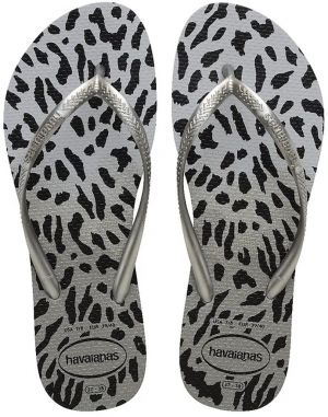 Šľapky Havaianas SLIM dámske, šedá farba, 4103352.9320
