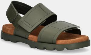 Kožené sandále Camper Brutus Sandal pánske, zelená farba, K100777-012