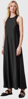 Šaty AllSaints AIDA čierna farba, maxi, rovný strih, W082DC