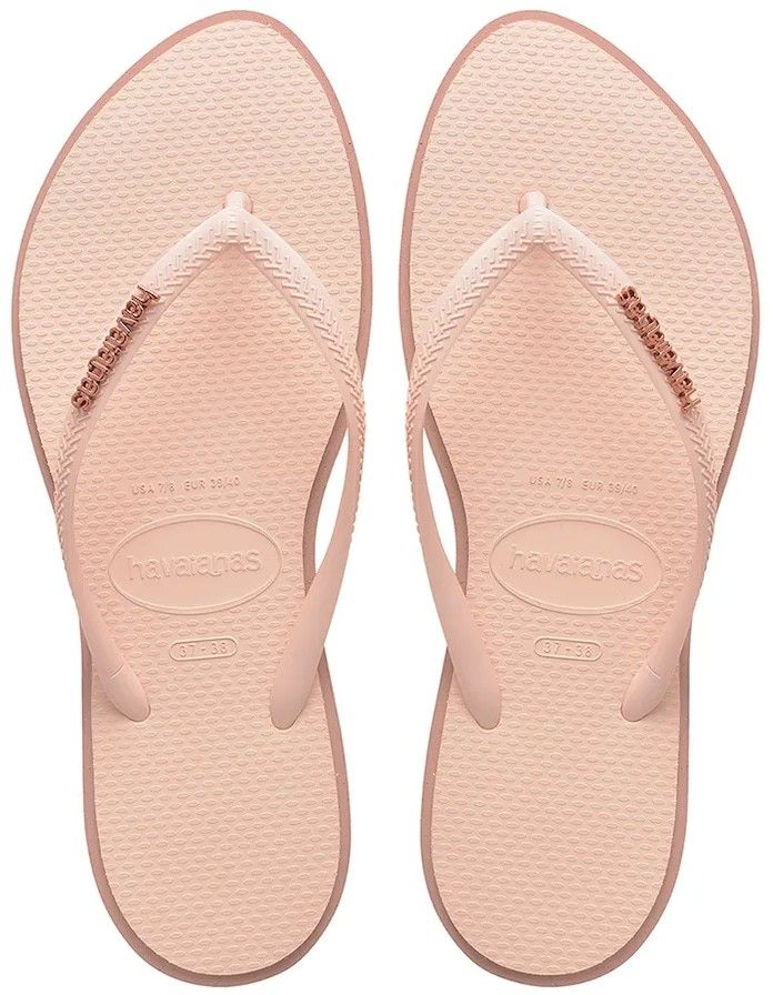 Šľapky Havaianas SLIM POINT dámske, ružová farba, 4149584.3544