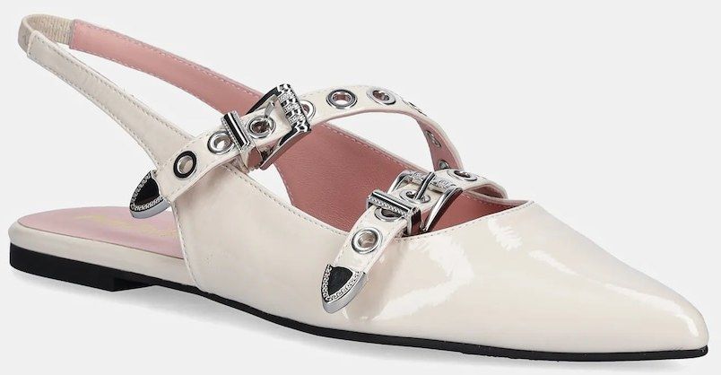 Baleríny Pretty Ballerinas Ella béžová farba, s otvorenou pätou, 52095_A