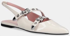 Baleríny Pretty Ballerinas Ella béžová farba, s otvorenou pätou, 52095_A