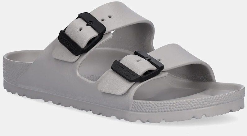 Šľapky Birkenstock Arizona Stealth Buckle EVA dámske, šedá farba, 1029800