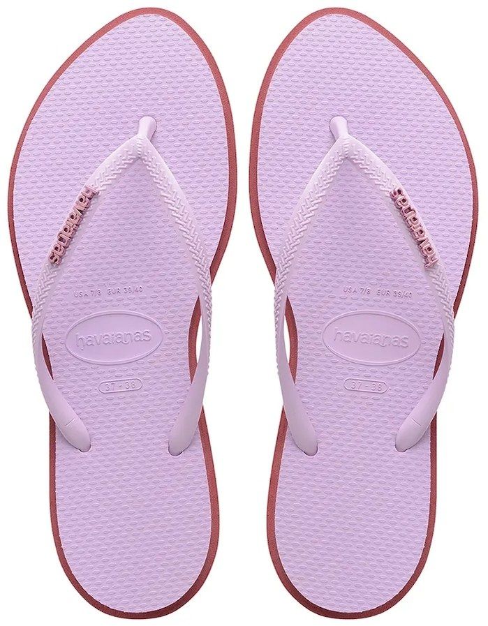 Šľapky Havaianas SLIM POINT dámske, fialová farba, 4149584.9339