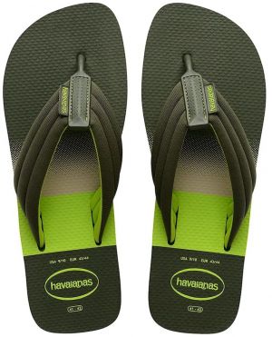 Šľapky Havaianas URBAN PRINT pánske, zelená farba, 4148359.4896