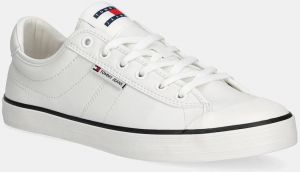 Tenisky Tommy Jeans VULCANIZED BUMPER biela farba, EM0EM01545