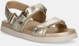 Kožené sandále Steve Madden Mona dámske, zlatá farba, SM11002535