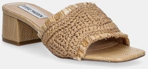 Šľapky Steve Madden Cienega dámske, béžová farba, na podpätku, SM11003806