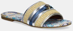 Šľapky Kurt Geiger London Southbank Flat Sandal dámske, zlatá farba, 2025249689