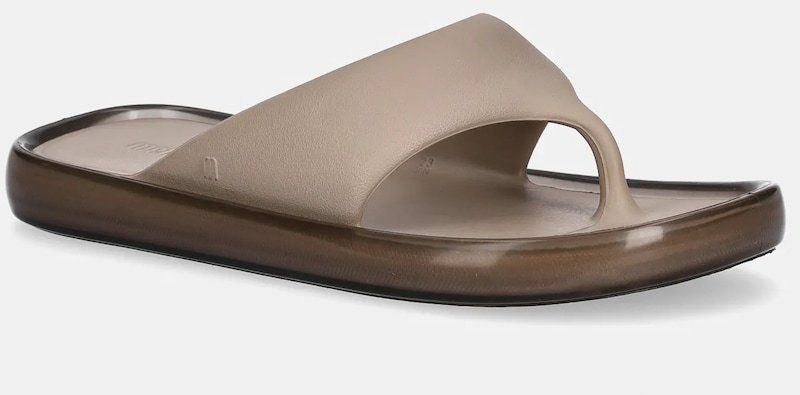 Šľapky Melissa MELISSA FLOAT AD dámske, béžová farba, na plochom podpätku, M 33915 BE188