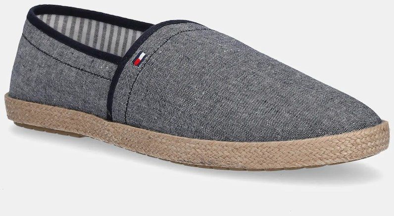 Espadrilky Tommy Hilfiger HILFIGER CHAMBRAY ESPADRILLE tmavomodrá farba, FM0FM05391