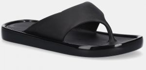 Šľapky Melissa MELISSA FLOAT AD dámske, čierna farba, na plochom podpätku, M 33915 AO718