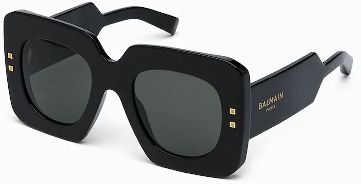 Slnečné okuliare Balmain B - BOLD dámske, čierna farba, BPS.180A