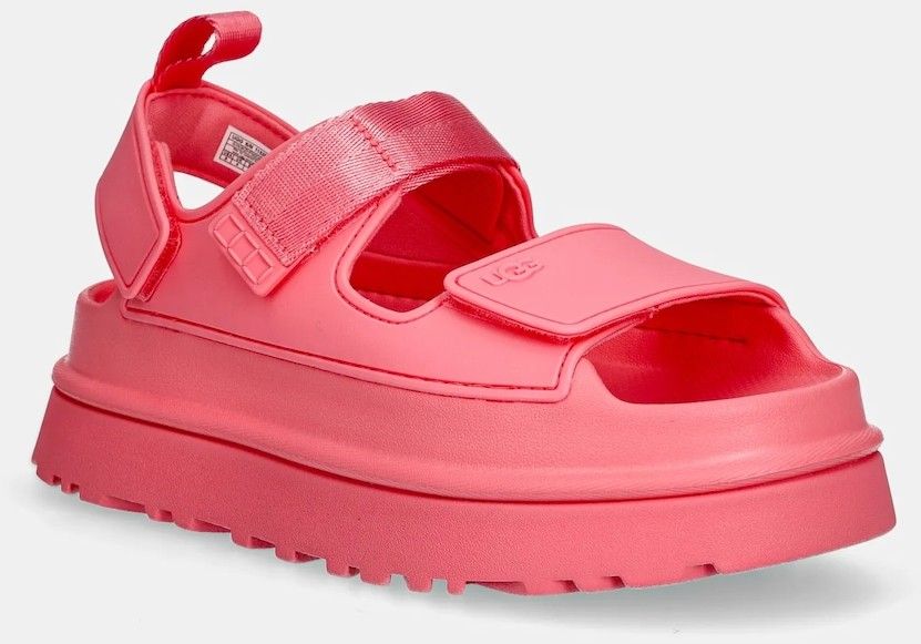 Sandále UGG Goldenglow dámske, ružová farba, na platforme, 1152685-TPCL