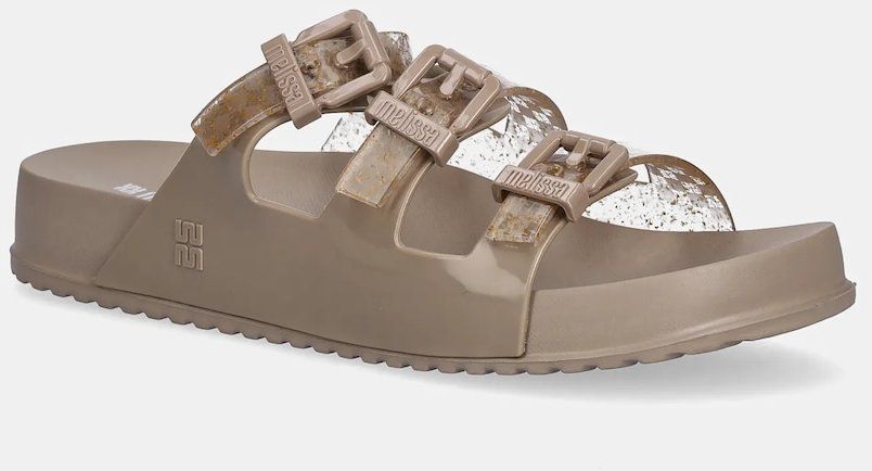 Šľapky Melissa MELISSA COZY STRIPES AD dámske, béžová farba, M 35943 BC940