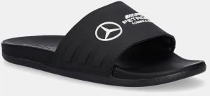 Šľapky adidas x Mercedes pánske, čierna farba, JR1070