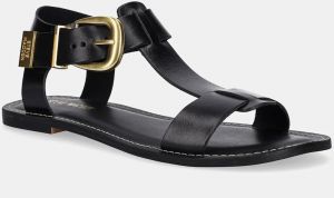 Kožené sandále Steve Madden Braelynn dámske, čierna farba, SM11003788