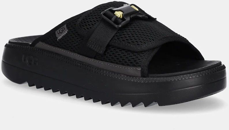 Šľapky UGG Maxxer Slide 2.0 pánske, čierna farba, 1167871-BLK
