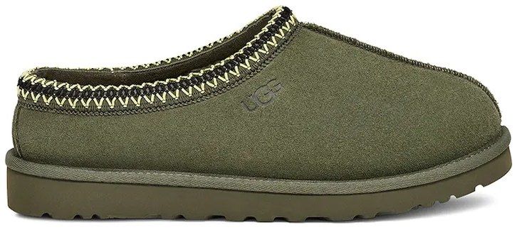 Semišové papuče UGG Tasman zelená farba, 5950-WLN