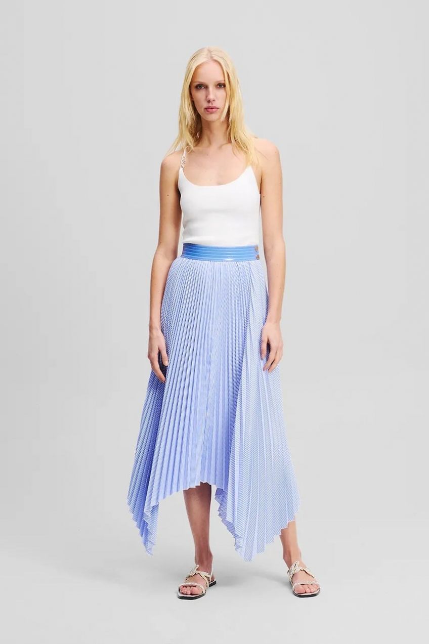 Sukňa Karl Lagerfeld midi, áčkový strih, A2W12015