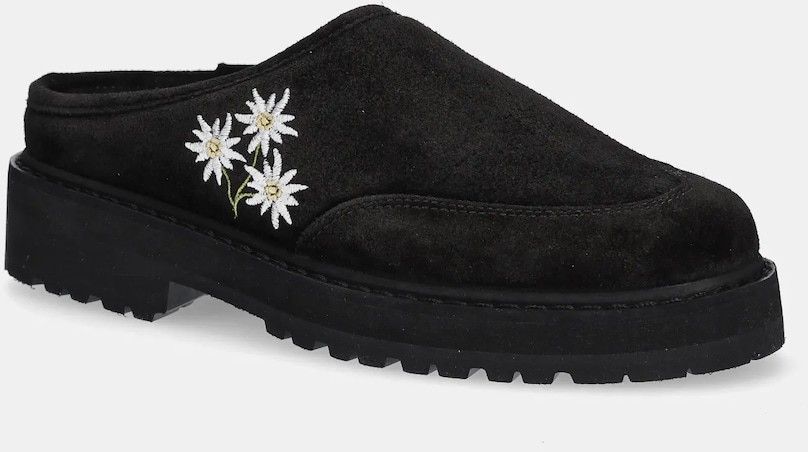 Semišové šľapky Diemme Maggiore dámske, čierna farba, DI25SPMAW-M06S006BLK