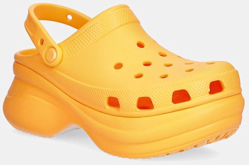 Šľapky Crocs Classic Bae Clog W dámske, oranžová farba, na platforme, 206302.85Q