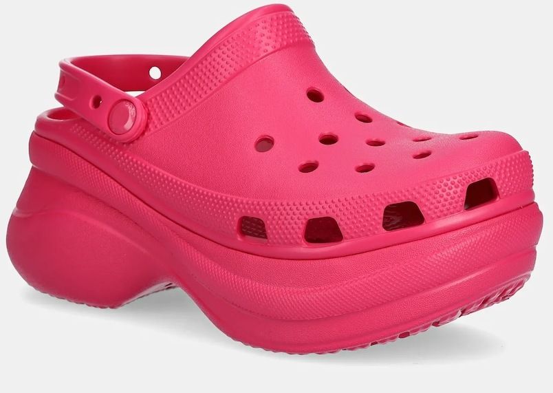Šľapky Crocs Classic Bae Clog W dámske, ružová farba, na platforme, 206302.6ZQ