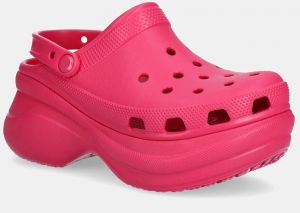 Šľapky Crocs Classic Bae Clog W dámske, ružová farba, na platforme, 206302.6ZQ