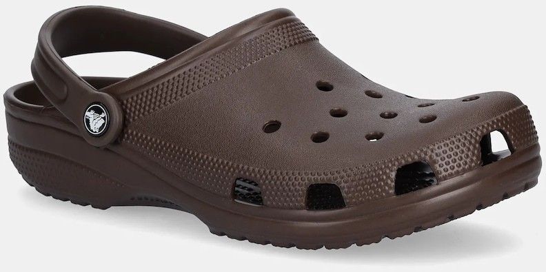 Šľapky Crocs Classic pánske, hnedá farba, 10001