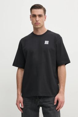 Bavlnené tričko G-Star Raw pánske, čierna farba, s potlačou, D25975-C784