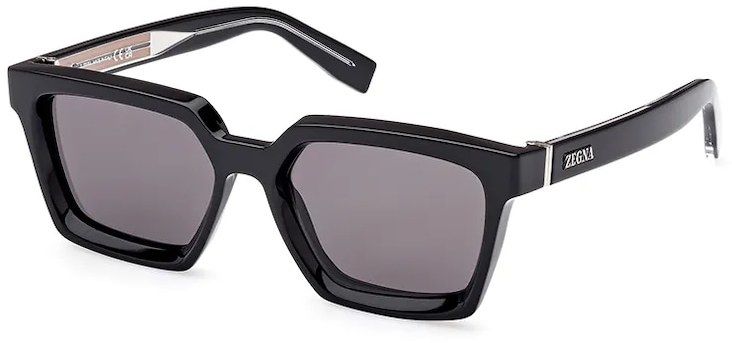 Slnečné okuliare Zegna pánske, čierna farba, EZ0214_5401A