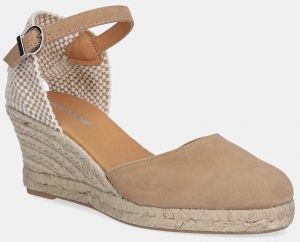 Espadrilky Barbour Elder béžová farba, na kline, LFO0765TA31