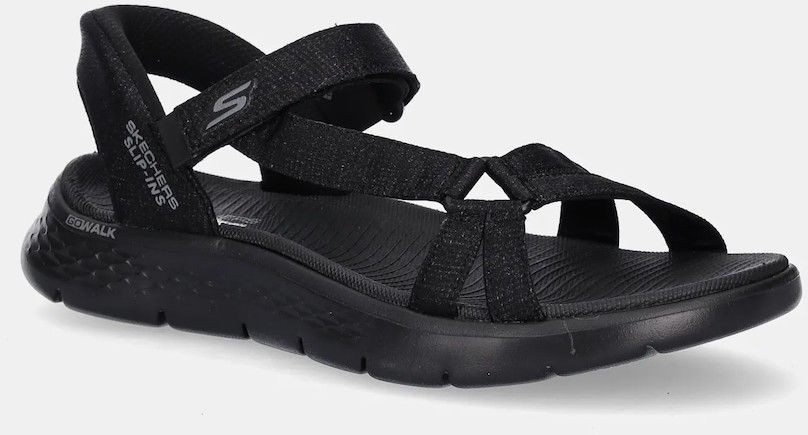 Sandále Skechers GO WALK FLEX dámske, čierna farba, 141481