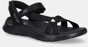 Sandále Skechers GO WALK FLEX dámske, čierna farba, 141481