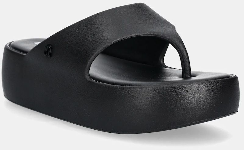 Šľapky Melissa MELISSA FREE PLATFORM THONG AD dámske, čierna farba, na platforme, M 36088 BE886