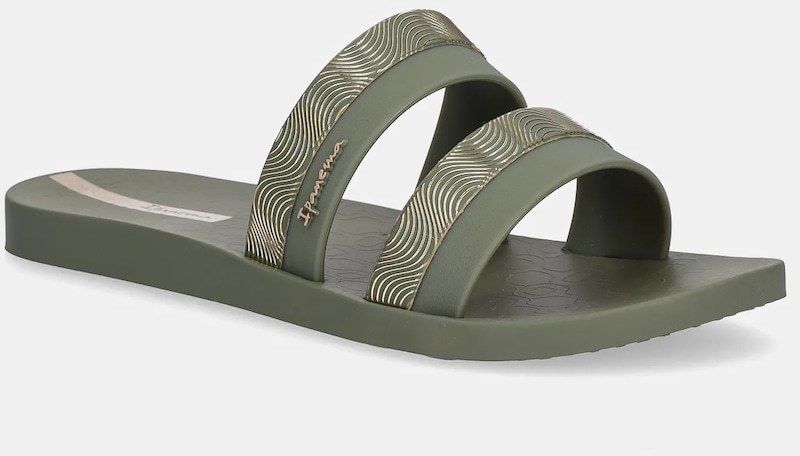 Šľapky Ipanema MESH SLIDE F dámske, zelená farba, 83649-BB783