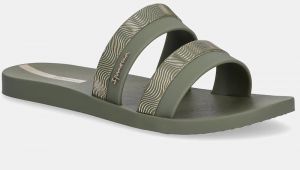 Šľapky Ipanema MESH SLIDE F dámske, zelená farba, 83649-BB783