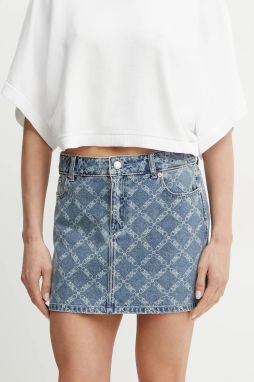 Rifľová sukňa MICHAEL Michael Kors mini, puzdrová, MS570I6H2P
