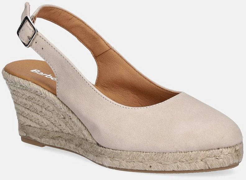 Espadrilky Barbour Hazel béžová farba, na kline, LFO0764CR31