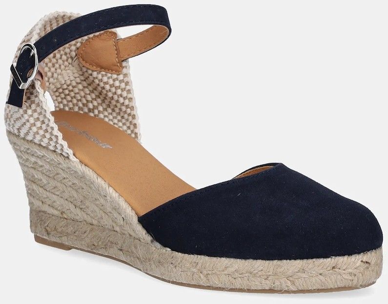 Espadrilky Barbour Elder tmavomodrá farba, na kline, LFO0765NY31