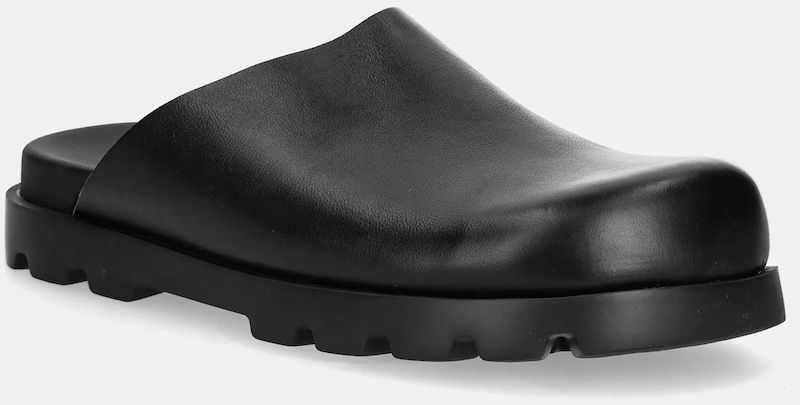 Kožené šľapky Camper Brutus Sandal pánske, čierna farba, K100906-004