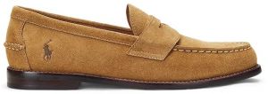 Semišové mokasíny Polo Ralph Lauren Alston Penny pánske, béžová farba, 803961416002