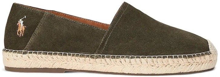 Semišové espadrilky Polo Ralph Lauren Cevio Slip zelená farba, 803961282002