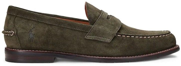 Semišové mokasíny Polo Ralph Lauren Alston Penny pánske, zelená farba, 803961416001