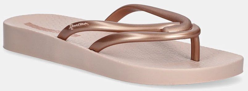 Šľapky Ipanema COMFY FEM dámske, ružová farba, na plochom podpätku, 83519-BE881